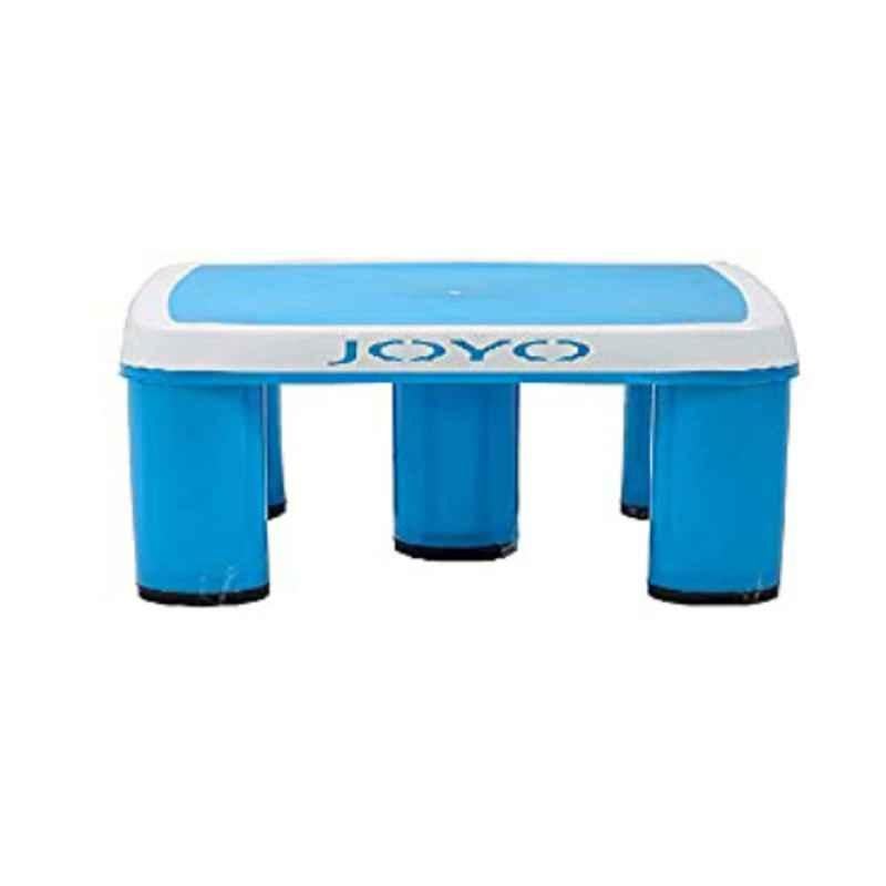 Joyo TUFF Small Plastic Blue Bathroom Stool with Free Lasaani 1000ml Water Bottle