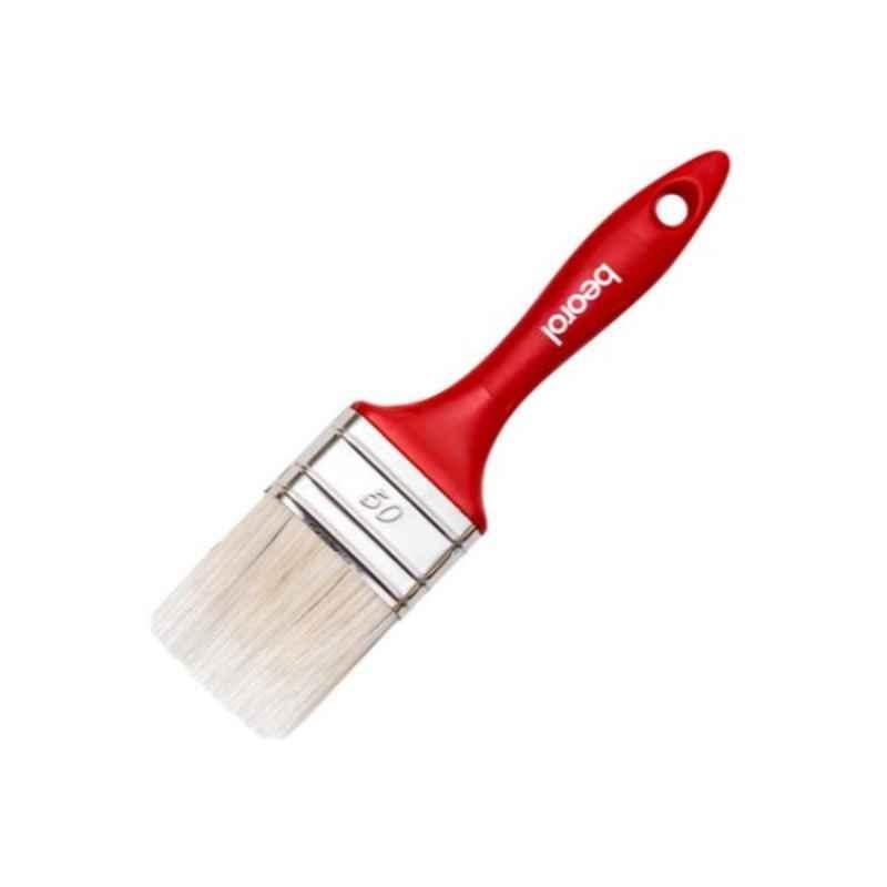 Beorol 50x15mm Red, Silver & White Acrylic Paint Brush, AC50