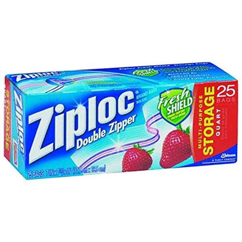Ziploc 25Pcs Plastic Clear Storage Bag, 1143