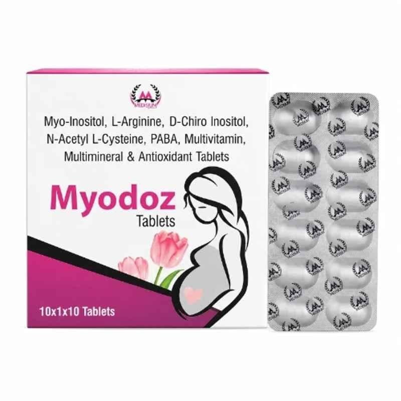 Medisum Biotech 100 Pcs Myodoz Tablet for Supports Healthy Pregnancy & Promotes Healthy Fetal Development