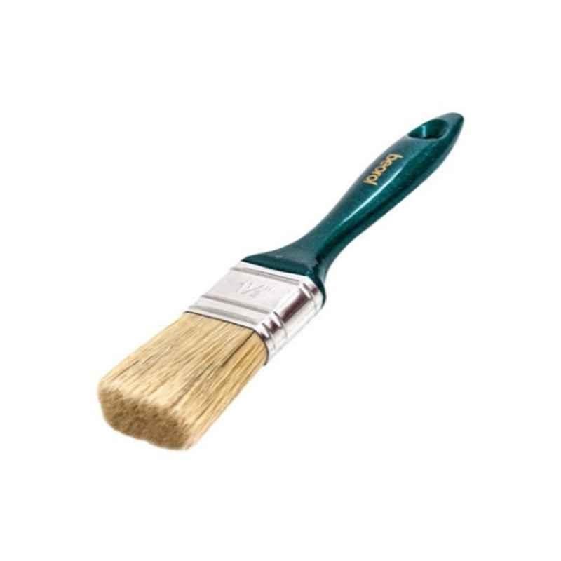 Beorol 1.5 inch Green, Beige & Silver Professional Paint Brush, PRO1.5