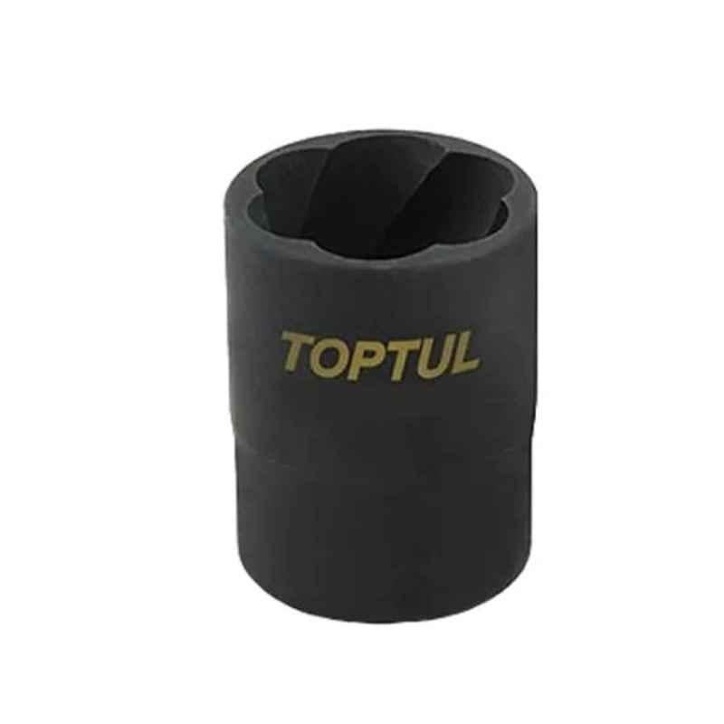 Topul 1/2 inch 14x34mm Square Drive Damaged Bolt Remover Socket, BAAK1614 (Pack of 15)