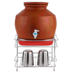 Niskoware Stainless Steel Silver Round Base Matka Stand