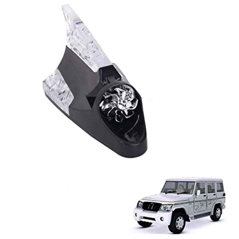 Kozdiko Black Auto Wind Power LED Light Shark Fin Car Antenna for Mahindra Bolero XL