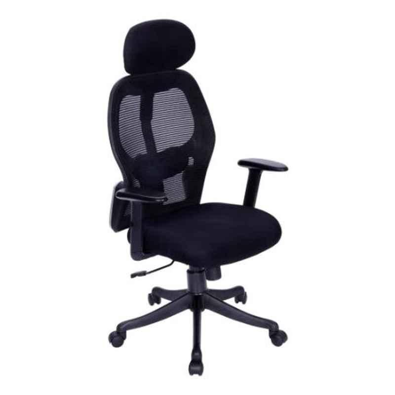 Evok Casey Nylon Black High Back Office Chair with PU Pad, FFOFOCMNMTBL69259D