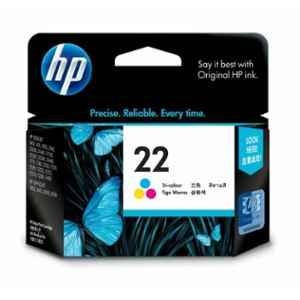 HP 22 Tri-Color Original Ink Cartridge, C9352AA