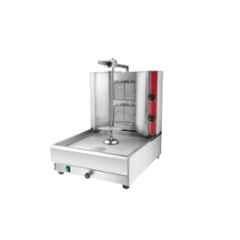 Khushi Udyog PG2 Stainless Steel Gas Shawarma Machine with 2 Burner
