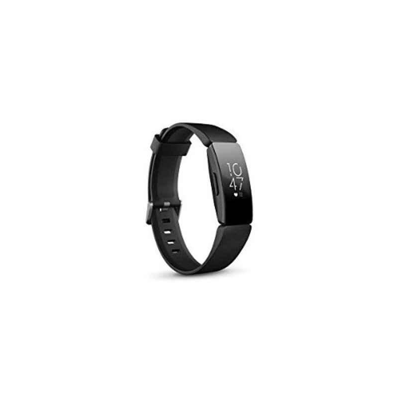 Fitbit Inspire HR Black Heart Rate & Fitness Tracker Wristband, FB413BKBK