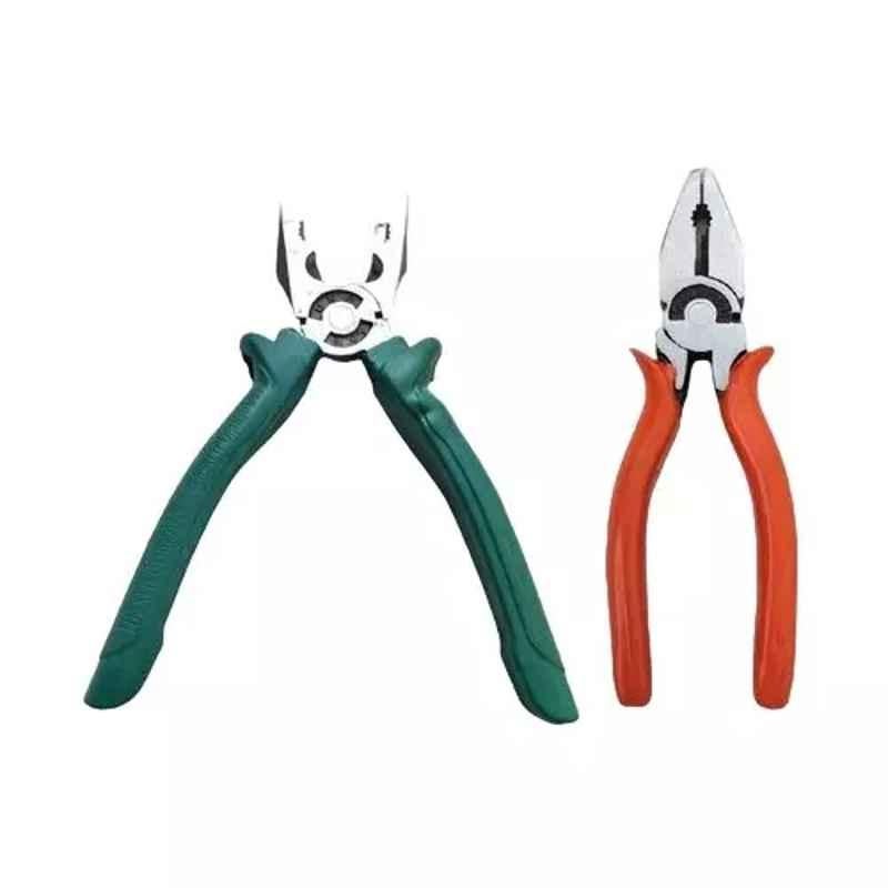 Sky Blue 2 Pcs 7.8 inch Lineman Plier Combo, SBE_PLIER_COMBO_MOD_01257