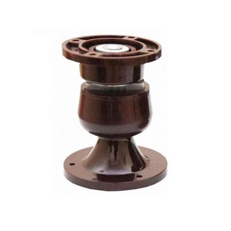 Nixnine Plastic Brown Magnetic Door Stopper, NO-5_BRN_1PS_A