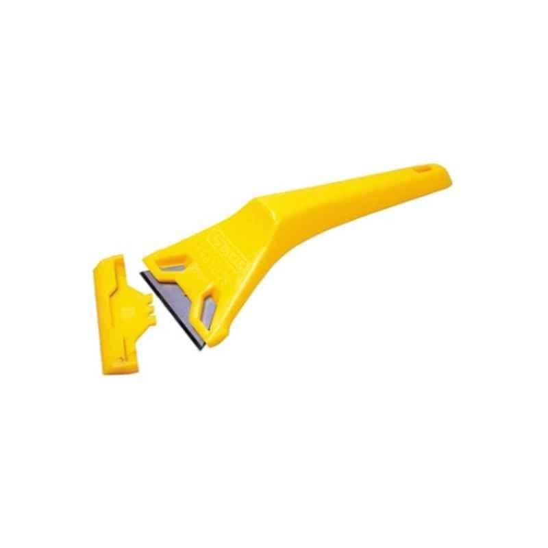 Stanley Yellow & Silver Anti-Slip Window Scraper, 0-28-590