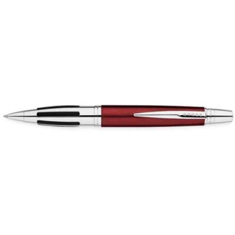 Cross Contour Black Ink Red Chrome Finish Ball Pen, AT0322-3