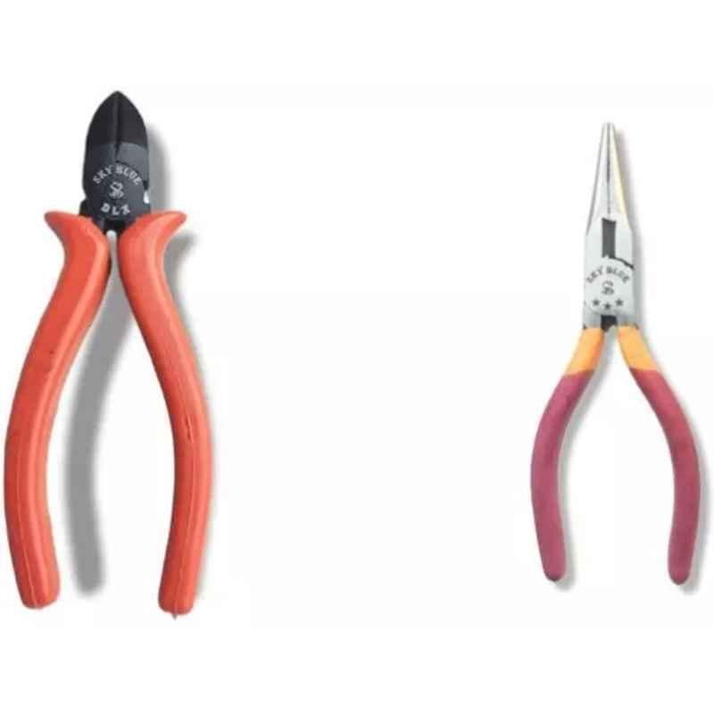 Sky Blue 2 Pcs 7.8 inch Diagonal Plier Combo, SBE_PLIER_0666
