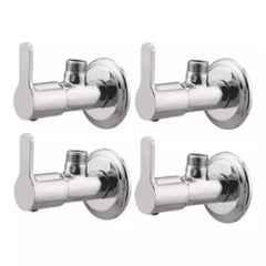 Fastgear Marc Brass Silver Chrome Finish Angle Valve, FG1451 (Pack of 4)