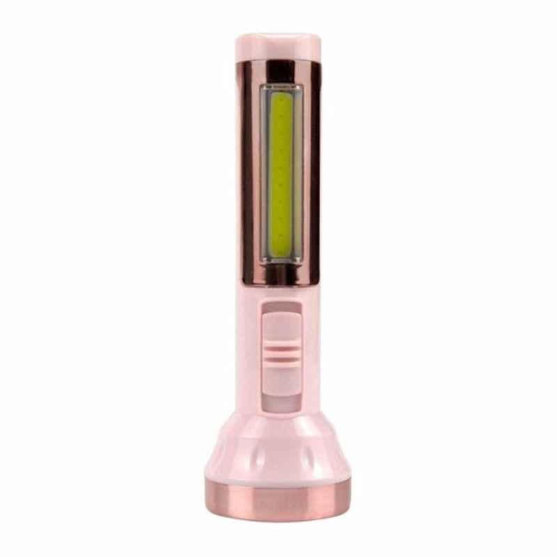 Sonashi 5 VDC Pink Rechargeable LED Torch with Micro USB & Mobile Charge Function, SPLT-121U