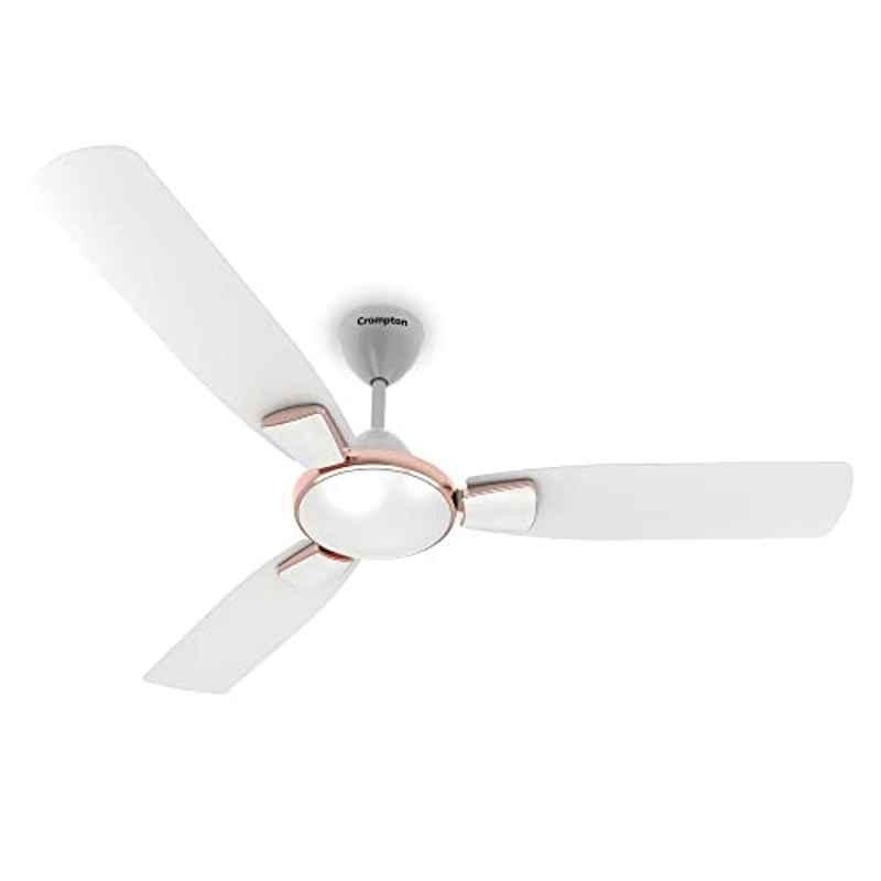 Crompton Toro 53W 370rpm White 3 Blade Ceiling Fan with 2 Years Warranty, CFHSTORAD48SMW1Z, Sweep: 1200 mm
