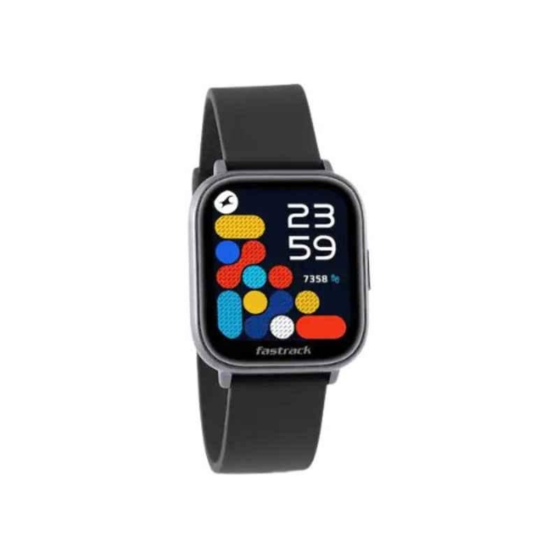 Fastrack Reflex Vybe 43.7mm Silicone Blue Smart Watch, 38078