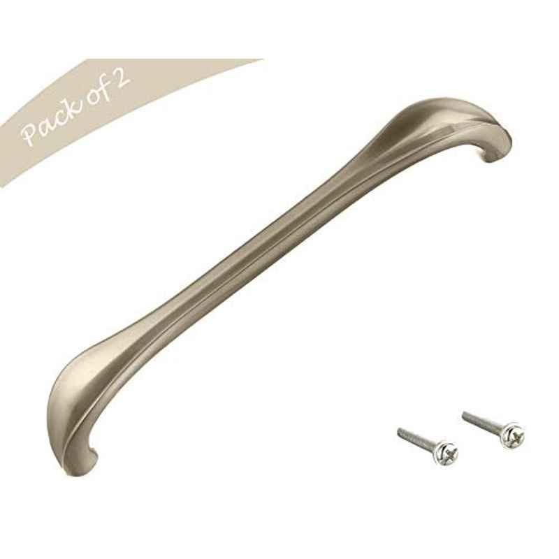 Aquieen 160mm Malleable Satin Wardrobe Cabinet Pull Handle, KL-705-160 (Pack of 2)