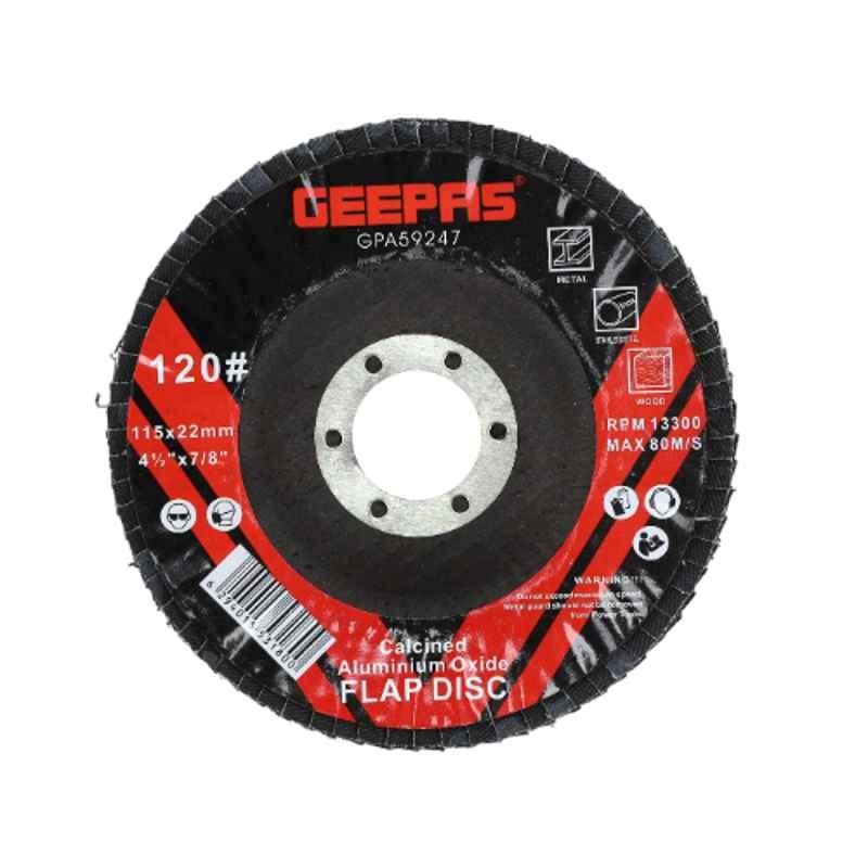Geepas GPA59247 115mm P120 Aluminium Oxide Flap Disc