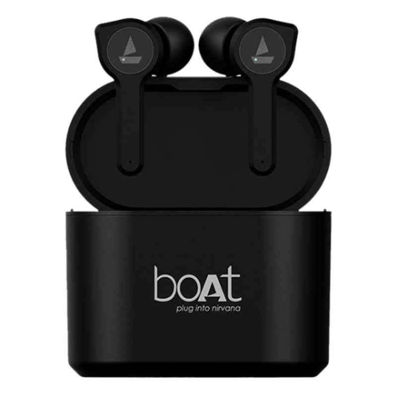 Buy boAt Airdopes 408 Black True Wireless Earbuds with Case Online