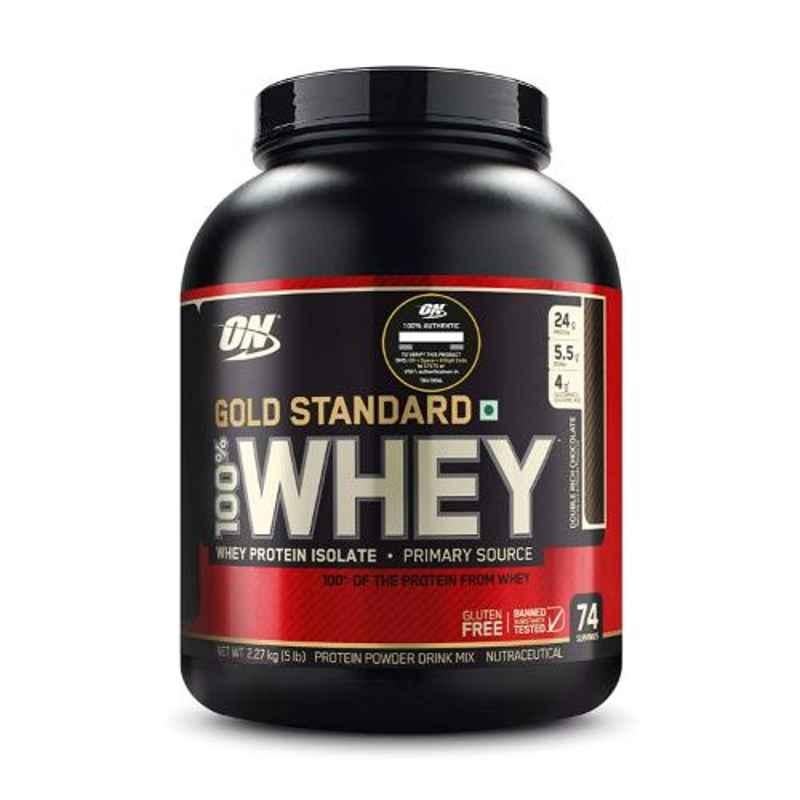 Optimum Nutrition Gold Standard 5lbs Double Rich Chocolate Whey Protein