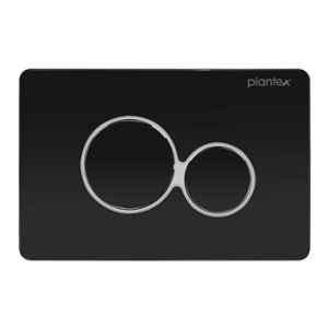 Plantex Black Flush Plate/Push Plate for Toilet/Mechanical Dual-Flush Plate/Water Saving Technology, 4511