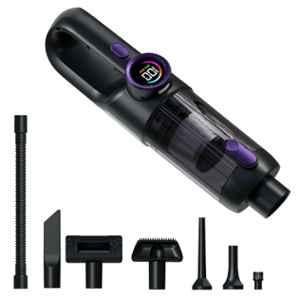Portronics MopCop Prime 17000Pa Rechargeable Handheld Vacuum Cleaner with Brushless Motor & Attachments, POR-3470