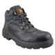 JCB Excavator Black Steel Toe Work Safety Shoes, Size: 8