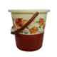 Joyo 3 Pcs 20L Plastic Brown Round Bucket, 1500ml Matching Mug & Small Bathroom Stool Set