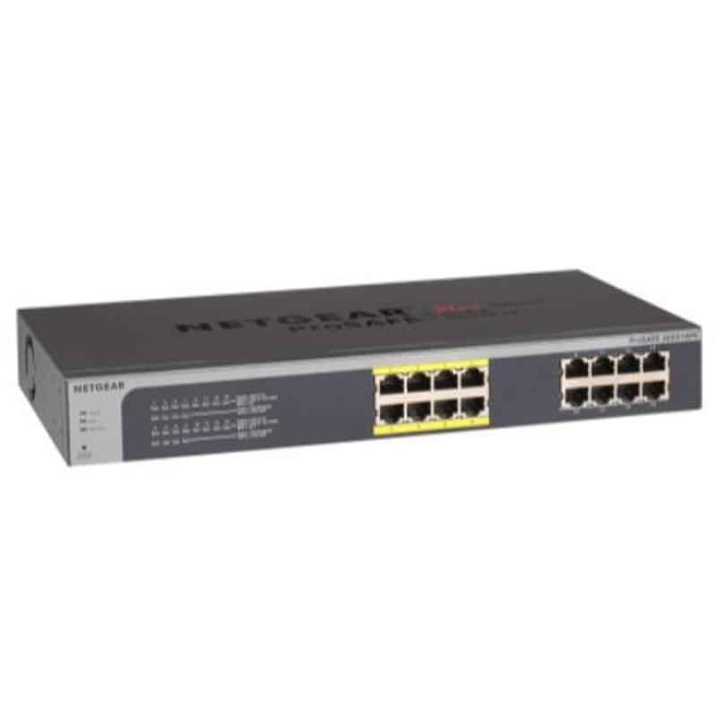 Netgear 85W 16 Port Gigabit Ethernet Poe Smart Managed Plus Switch with 8 Ports Poe, JGS516PE