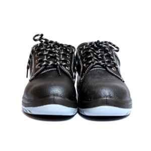 Darit Rockrooster Leather Steel Toe Black Work Safety Shoes, ES-261-8, Size: 8