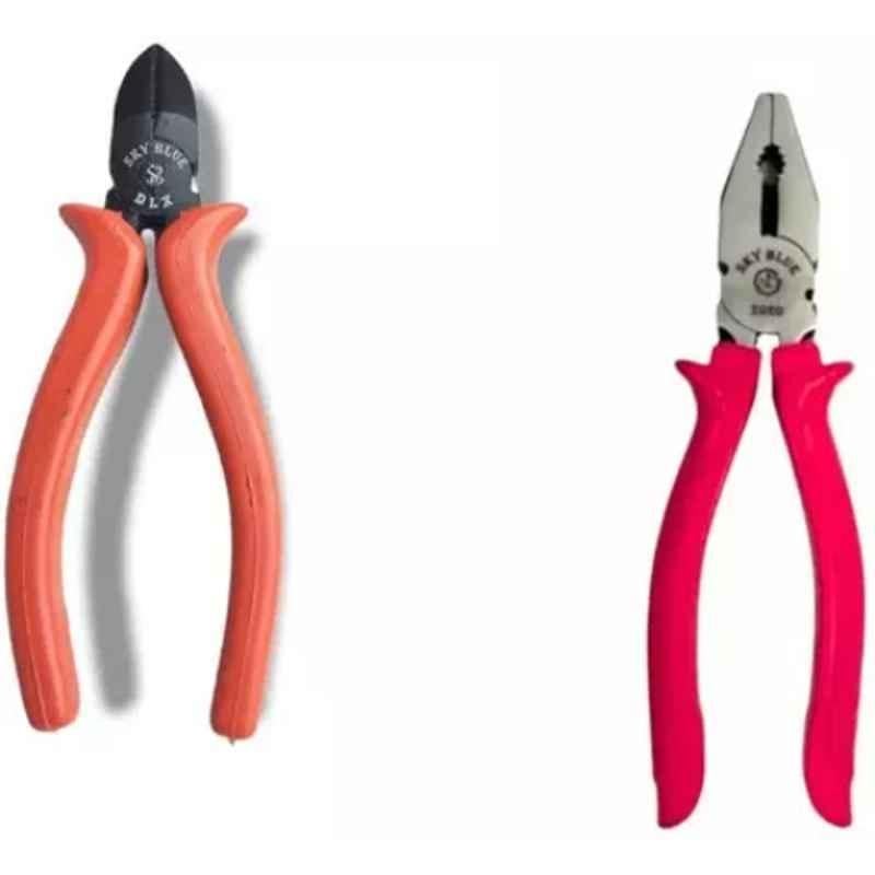 Sky Blue 2 Pcs 7.8 inch Stainless Steel Groove Plier Combo, SBE_PLIER_0682