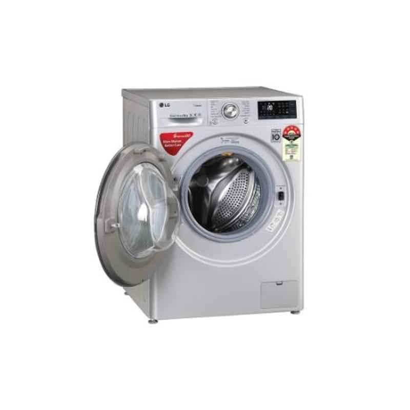 LG 8kg Silver Washing Machine with Steam & Turbo Wash Technology, FHT1408ZWL
