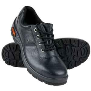 Tiger Lorex Steel Toe PU Sole Black Work Safety Shoes, Size: 4