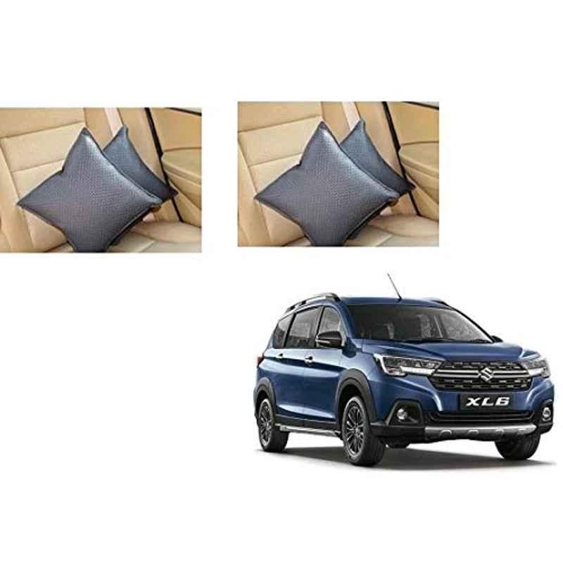 Kozdiko 2 Pcs Grey Car Seat Cushion Pillow Set for Maruti Suzuki XL6