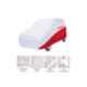 Elegant White & Red Water Resistant Car Body Cover for Hyundai Elite I20