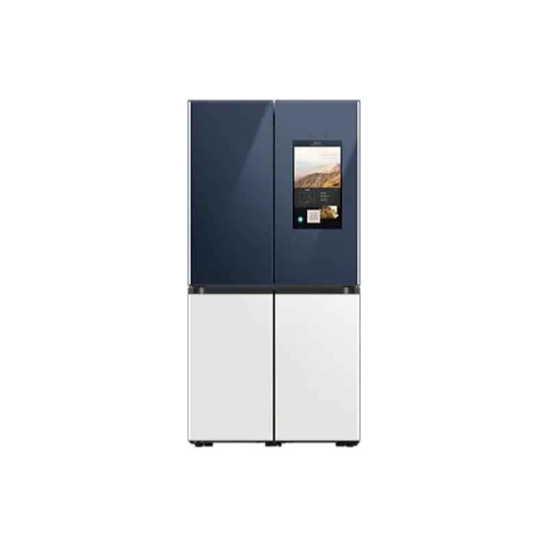 Samsung RF90A955387/TL 934L Glam Navy & Glam White Frost Free French Door Digital Inverter Refrigerator