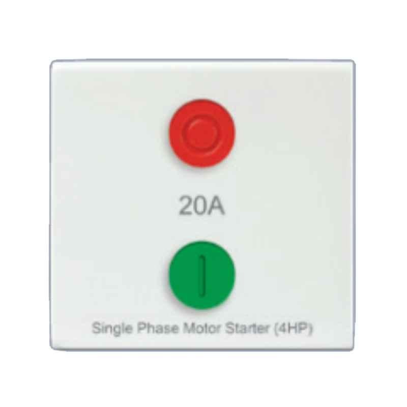 Anchor Penta 20A 2 Module Motor Starter Switch, 65120 (Pack of 10)
