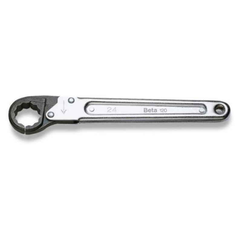 Beta 120 19x185mm Ratchet Opening Single Ended Bi Hex Wrench, 001200019