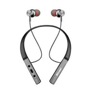 Hitage Grey Premium Sports Bluetooth Neckband Earphone with 21hr Music Time, NBT-765