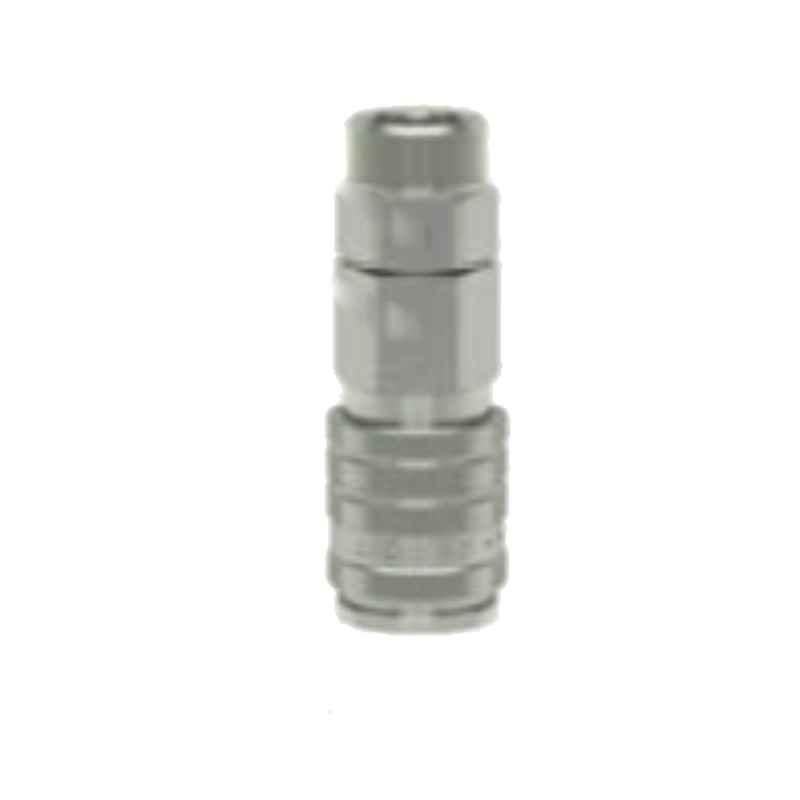Ludecke ESI6510TQ 6.5x10mm Single Shut Off Industrial Quick Squeeze Nut Connect Coupling