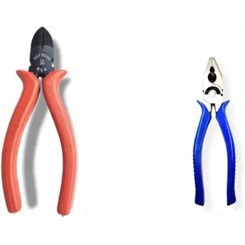 Sky Blue 2 Pcs 7.8 inch Lineman Plier Combo, SBE_PLIER_0744