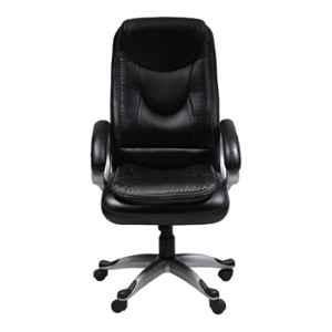 Chair Garage PU Leatherette Black Adjustable Height Office Chair with Back Support, CG145