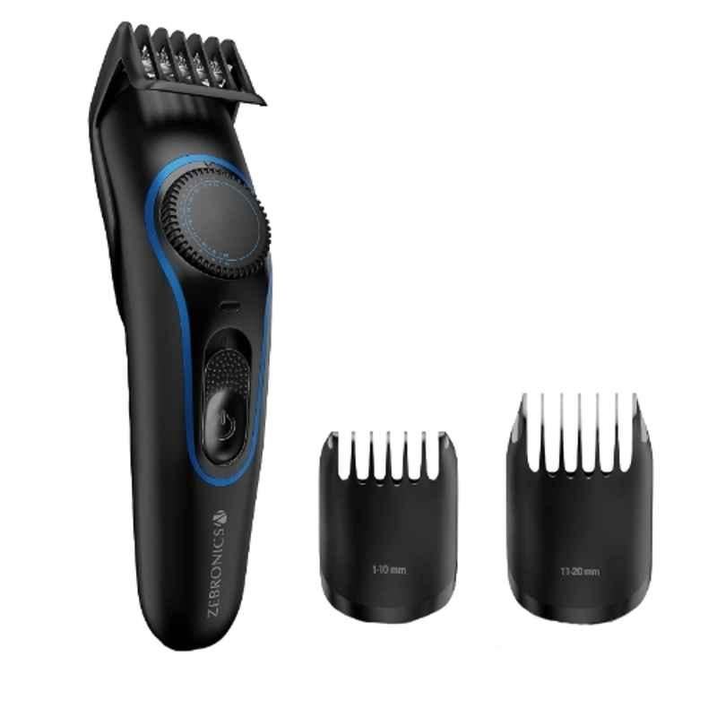 Zebronics Black Cordless Trimmer with 45 min Run Time & 20 Attachments, HT100