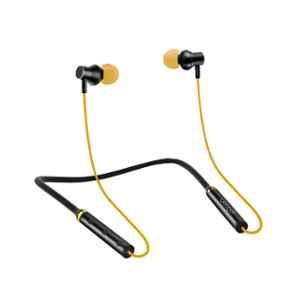 Ptron Intunes Beats Yellow Wireless Bluetooth Earphones