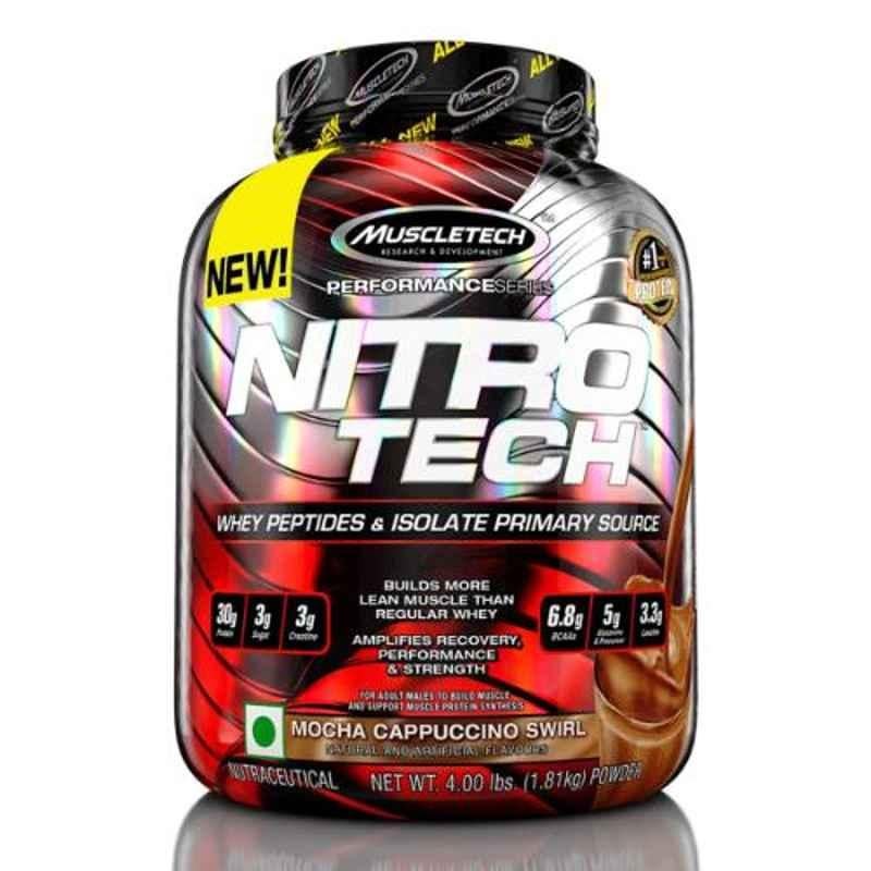 MuscleTech Nitrotech Performance Series 3.97lbs Mocha Cappuccino Whey Protein