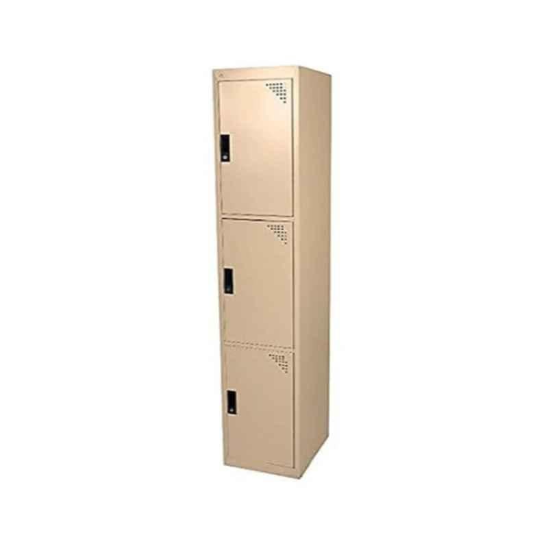 Karnak KSC114 45x38x180cm Steel Grey 2 Door Locker Storage Cabinet with Keys