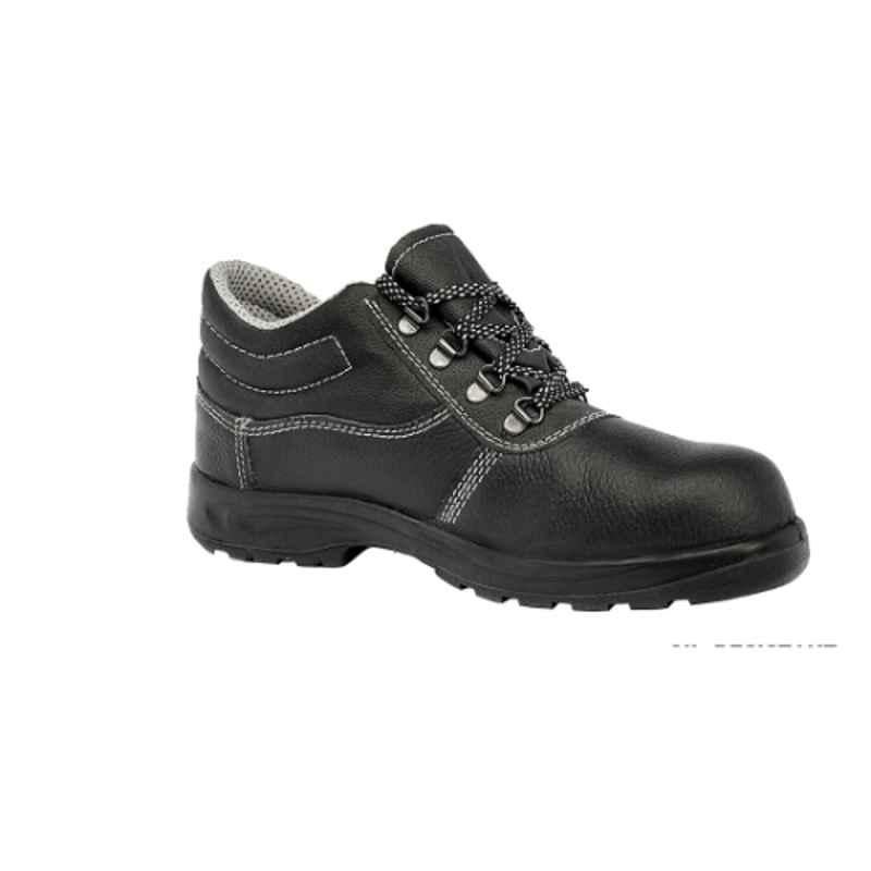 Vaultex ATK Leather Black Safety Shoes, Size: 41