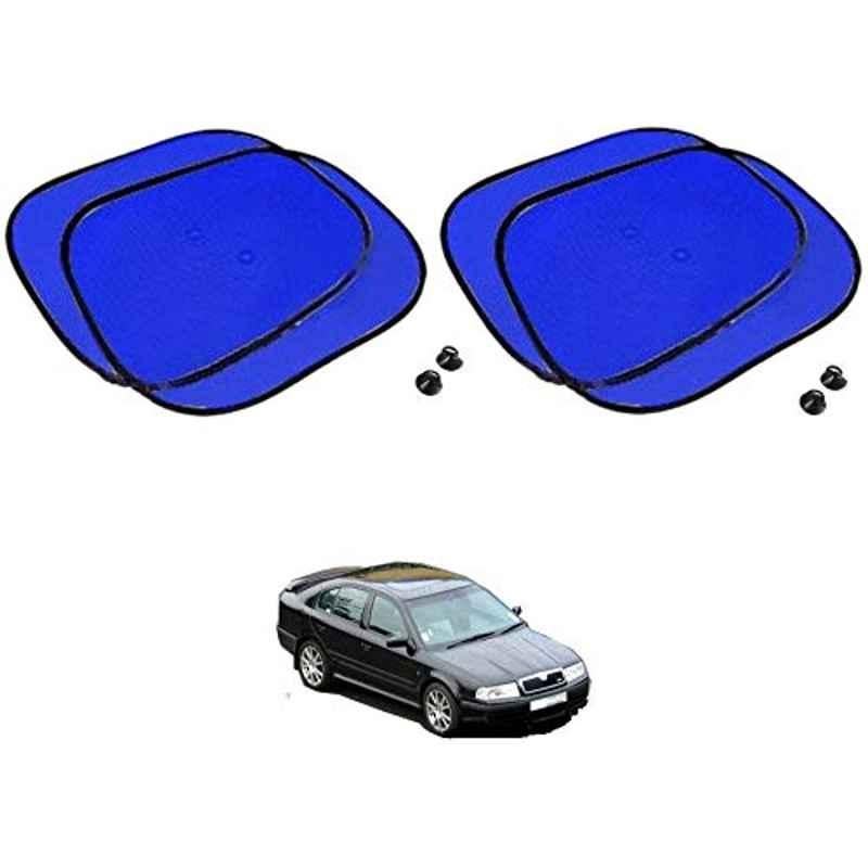 Kozdiko 4 Pcs Blue Chipkoo Car Window Sunshade Curtain Set for Skoda Old Octavia, koz_82892
