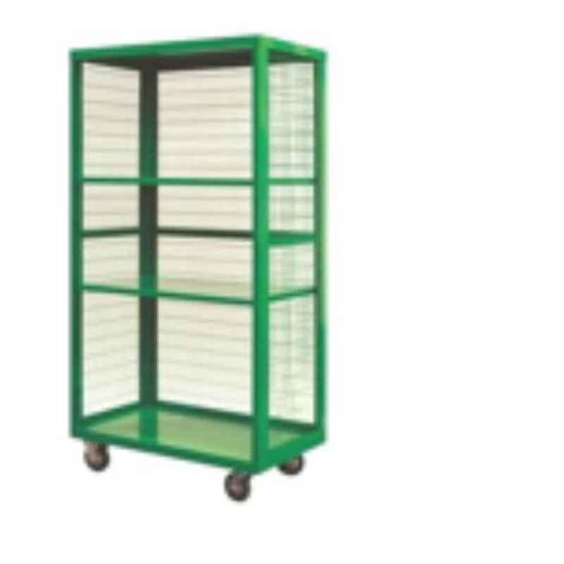Suwas 1000x500x1500mm 700kg Steel Material Handling Cage Box Trolley, SU-MHCT-006